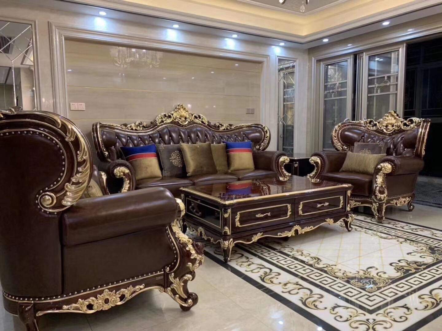 sofa nội thất da cao cấp